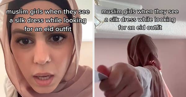 This Green Satin Dress Is Going Viral Because So Many Muslim Women Bought It For Eid