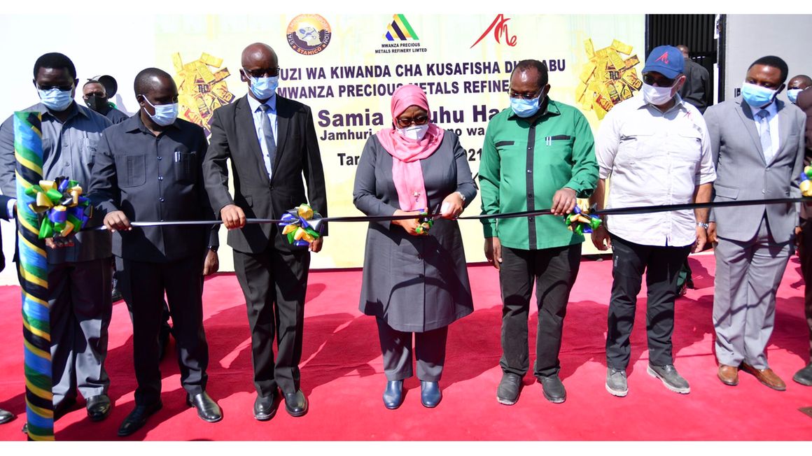 President Samia launches gold refinery in Mwanza