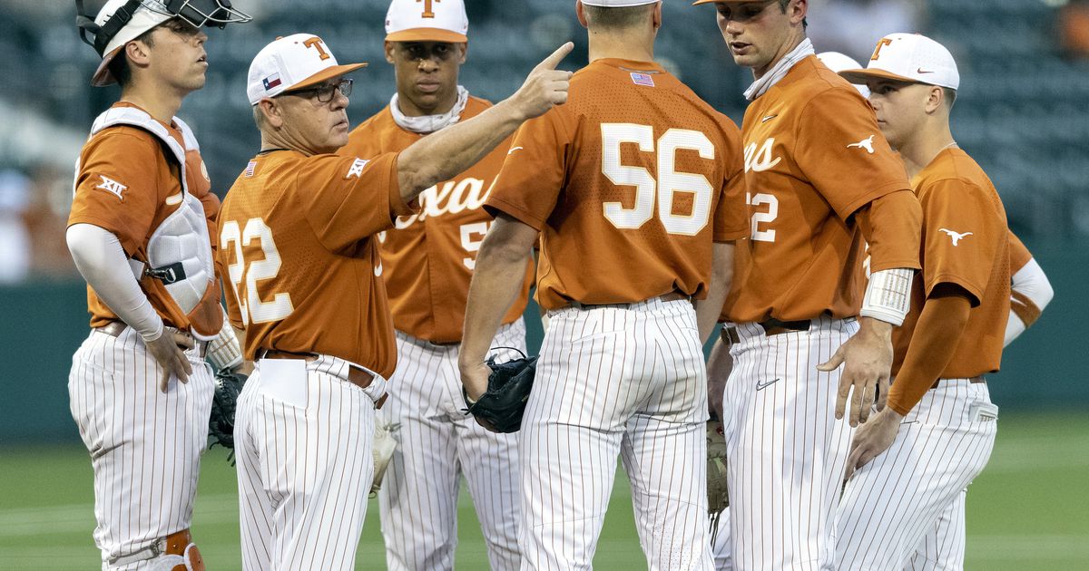 With elite pitching rotation, David Pierce says Texas isn’t satisfied after making College World Series