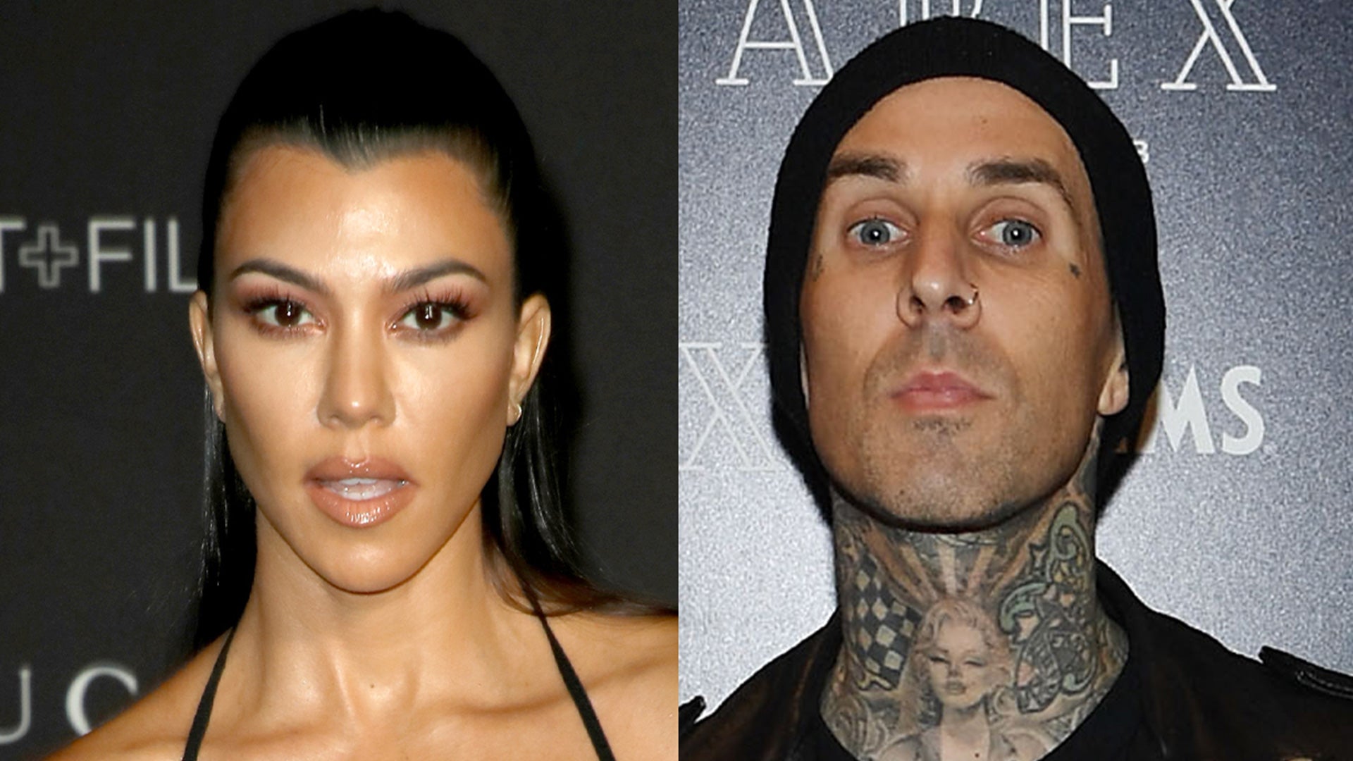 Kourtney Kardashian Sits on Travis Barker’s Lap in Steamy New Pics