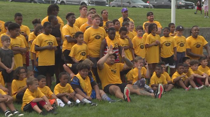 Back from Pittsburgh: Kendrick Green hosts youth football camp