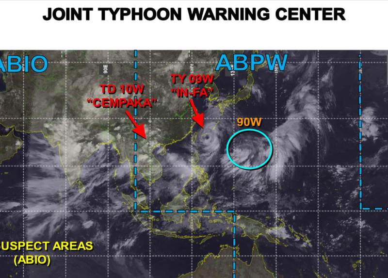 Typhoon heading toward Tokyo Olympics?