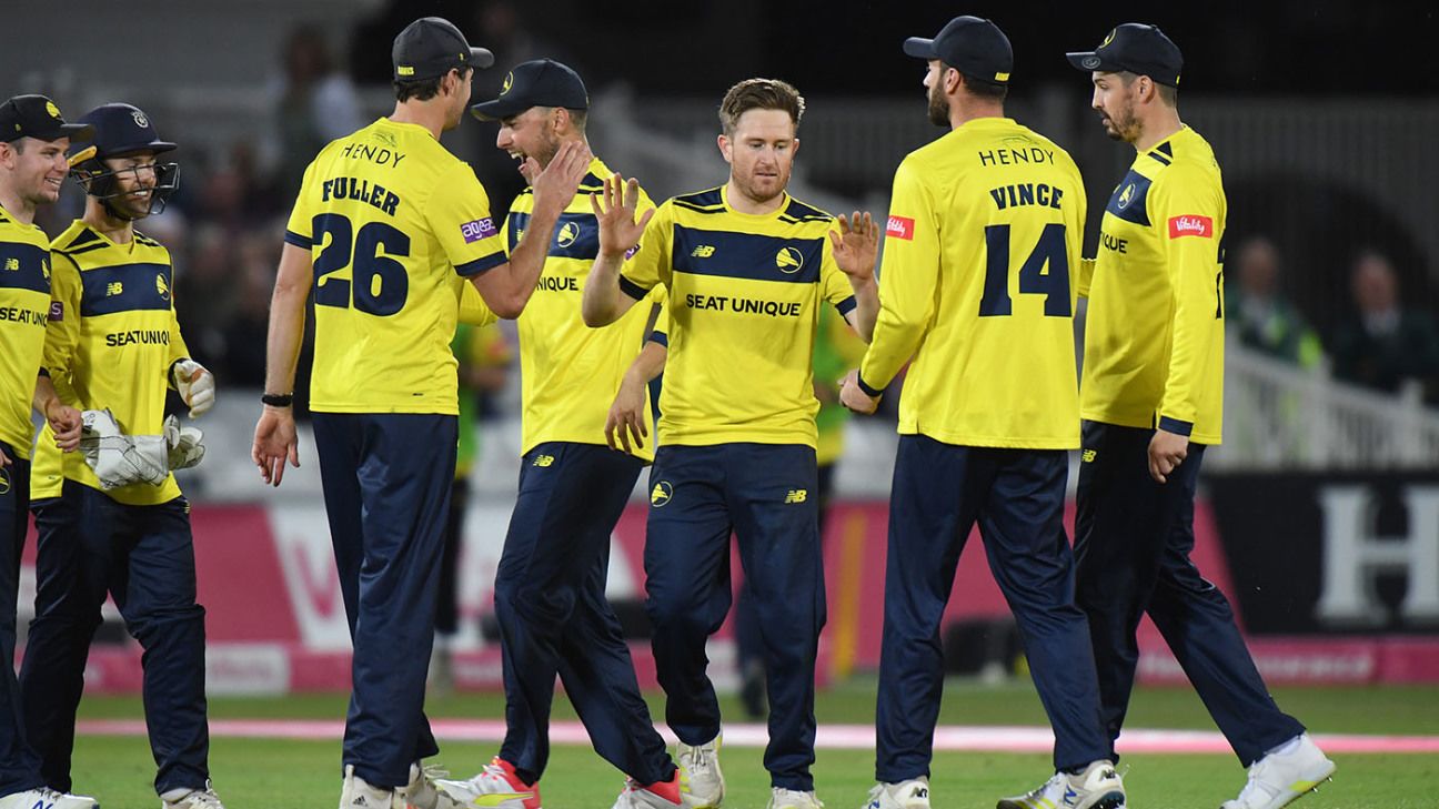 Hampshire hold their nerve to win two-run thriller after Tom Prest impresses