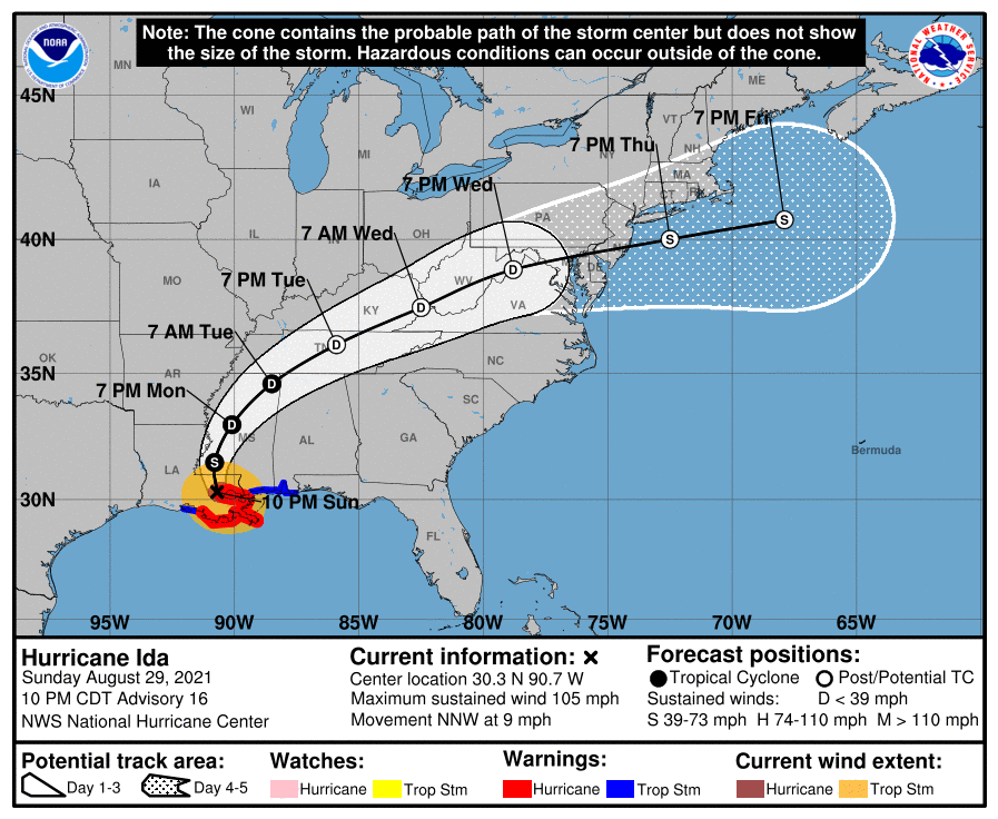 Hurricane Ida hits Cat 4, landfall location key to ILS market impact – Artemis.bm