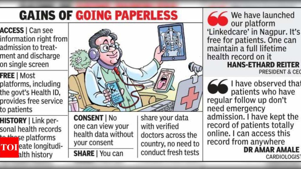 Maintaining electronic health record new trend | Nagpur News – Times of India