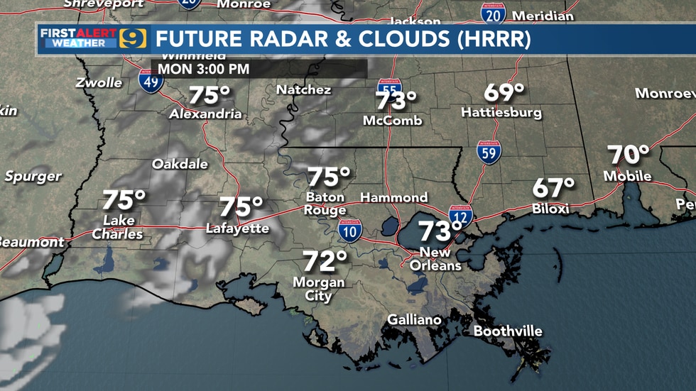 Nice weather to start the week, trending warmer – WAFB