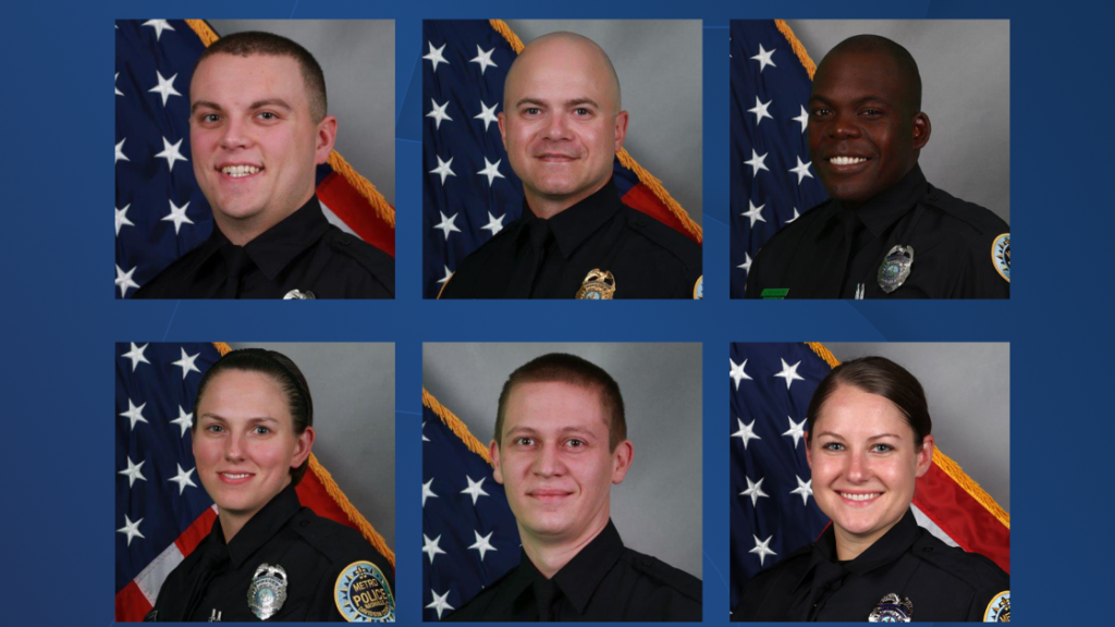 Six Nashville police officers who rescued victims from Christmas Day bombing reflect one year later