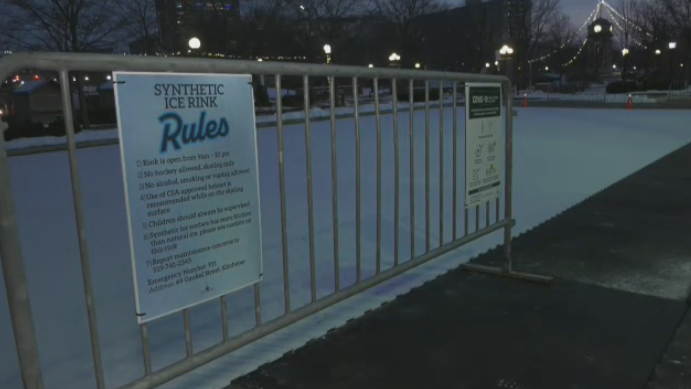 New synthetic skating rinks offer year-round fun in downtown Kitchener | CTV News