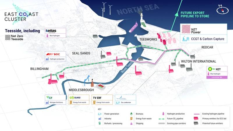 UK: BP Awards FEED Contracts for Teesside Power, Carbon Capture and Compression Project