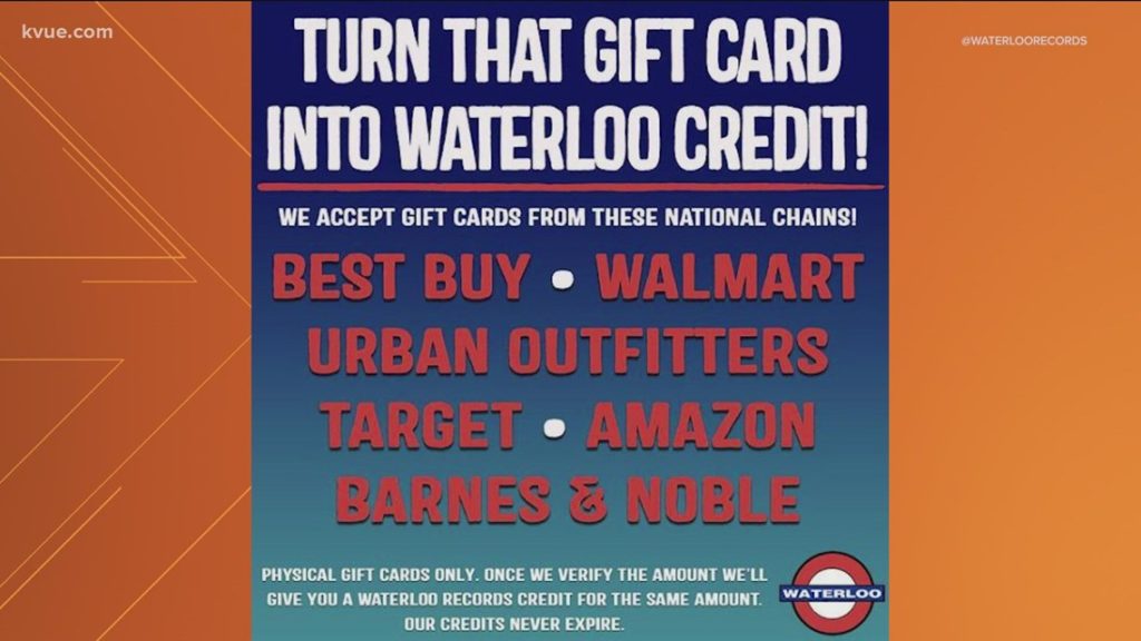 Waterloo Records will exchange retailer gift cards for store credit | kvue.com