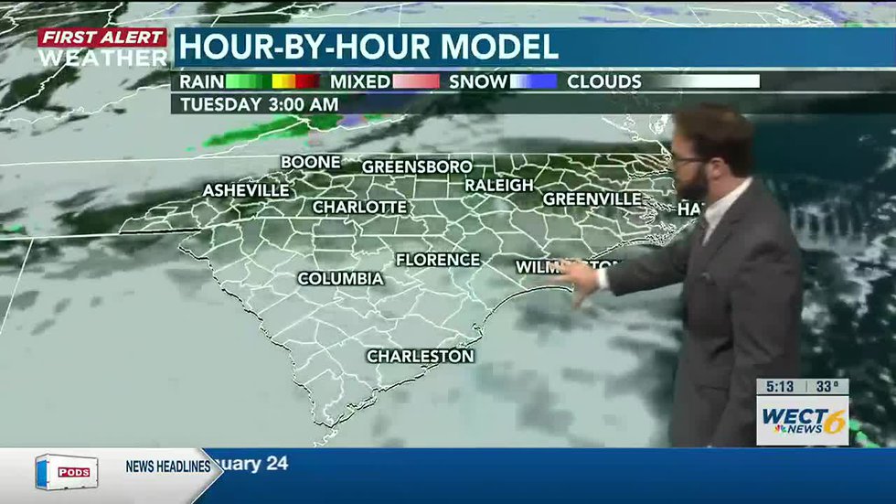 First Alert Forecast: 50s in sight, but trending cold again – WECT