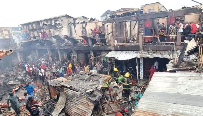 Shops razed as midnight fire guts Ladipo market – Punch Newspapers